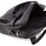 Вместительная сумка из фактурной кожи черного цвета Leather Collection (10073) - 8