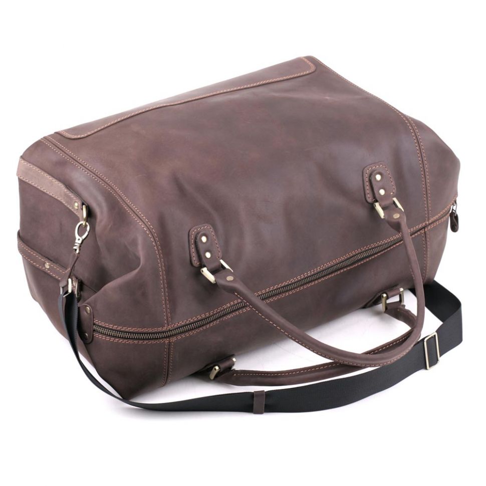 Дорожная сумка из натуральной винтажной кожи Travel Leather Bag (11011)