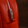 Кожаный женский рюкзак красного цвета в винтажном стиле Shvigel (16327) - 9
