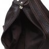 Горизонтальная кожаная сумка коричневого цвета на молнии Borsa Leather (19339) - 7