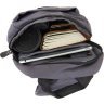 Серая мужская нейлоновая сумка-слинг через плечо Vintage (20630) - 5