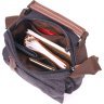 Стильная мужская сумка-барсетка из плотного текстиля в черном цвете Vintage (2421225) - 5