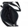 Мужская классическая кожаная сумка через плечо в черном цвете TARWA (19650) - 4