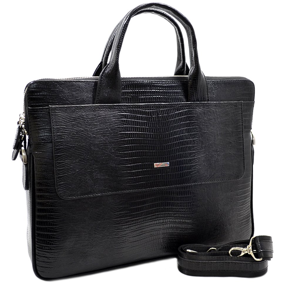 Модная лаковая сумка в деловом стиле - DESISAN (11570)