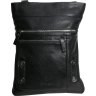 Черная сумка-планшет большого размера из натуральной зернистой кожи Vip Collection (21102) - 3