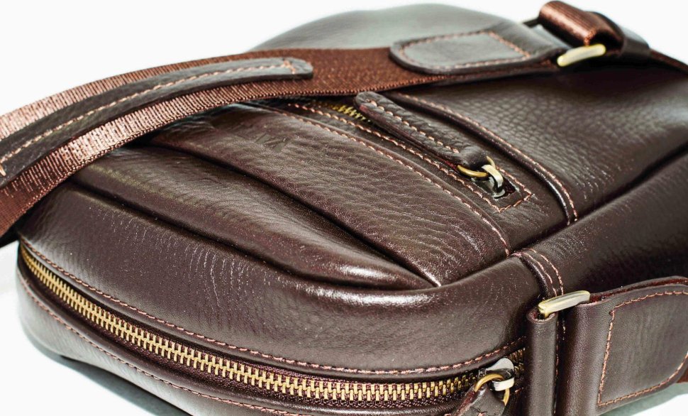 Повседневная мужская сумка из натуральной фактурной кожи VATTO (12076)