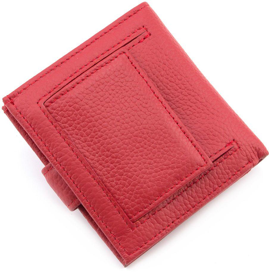 Небольшой кожаный кошелек красного цвета ST Leather (16513)