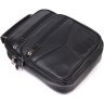 Мужская кожаная сумка-барсетка черного цвета с ручкой Vintage 2421271  - 3