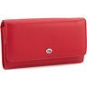 Большой красный женский кошелек из фактурной кожи ST Leather (15350)