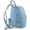 Голубой женский рюкзак большого размера из натуральной кожи KARYA 69735 - 3