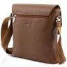Фирменная мужская сумка светло-коричневого цвета - KARYA (10395) - 2