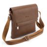 Фирменная мужская сумка светло-коричневого цвета - KARYA (10395) - 5