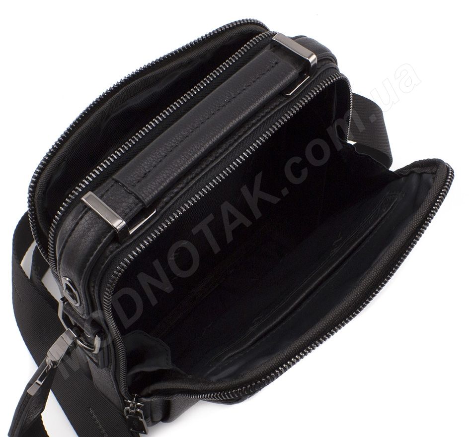 Мужская кожаная сумка с каркасом жесткости H.T Leather (10260)