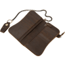 Коричневый универсальный клатч из винтажной кожи Vintage (20043) - 4