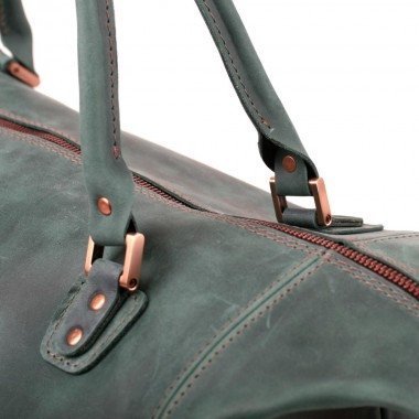 Сумка дорожная из винтажной кожи Crazy Horse - Travel Leather Bag (11013)