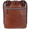 Мужская сумка-планшет рыжего цвета из натуральной кожи DESISAN (19201) - 3