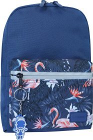 Синій рюкзак з фламінго Bagland (55736)