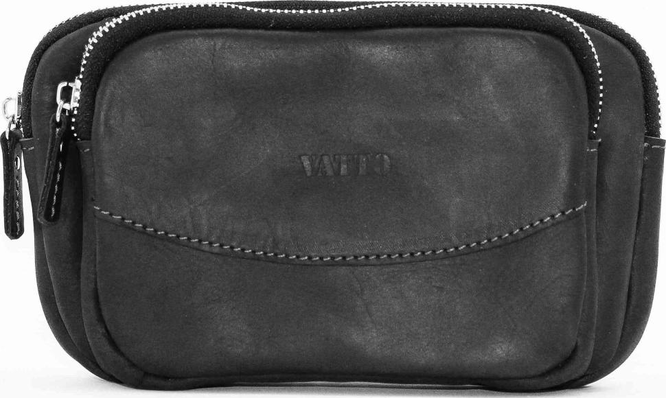 Мужской кожаный клатч черного цвета VATTO (11877)