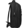 Зручний чоловічий рюкзак із чорного поліестеру під ноутбук Aoking (21450) - 4