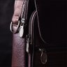 Коричневая мужская сумка-барсетка среднего размера из натуральной кожи Vintage 2421304 - 9