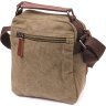 Тканевая мужская сумка оливкового цвета с ручкой Vintage (2421227) - 2