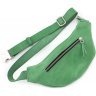 Зеленая сумка на пояс из натуральной кожи высокого качества Grande Pelle (15732) - 4