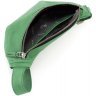 Зеленая сумка на пояс из натуральной кожи высокого качества Grande Pelle (15732) - 2