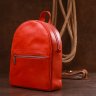 Компактный женский рюкзак красного цвета из натуральной кожи Shvigel (16312) - 7
