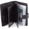 Кожаный вертикальный кошелек с блоком для документов MD Leather (16578) - 2