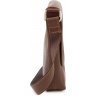 Кожаная мужская коричневая сумка через плечо высокого качества Grande Pelle (10423) - 2