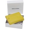 Маленький женский кошелек желтого цвета из натуральной кожи Marco Coverna 68637 - 7