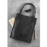 Черная сумка шоппер из натуральной кожи на молнии BlankNote Бэтси (12637) - 5