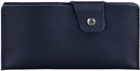 Вместительный кожаный кошелек темно-синего цвета BlankNote (12600)