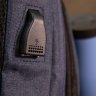 Синяя мужская сумка через плечо из текстиля Vintage (20551) - 7