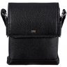 Наплечная сумка черного цвета из натуральной кожи Desisan (1354-01) - 1
