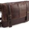 Винтажная сумка-мессенджер коричневого цвета KLEVENT (11532) - 3