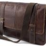 Вінтажна сумка-месенджер коричневого кольору KLEVENT (11532) - 8