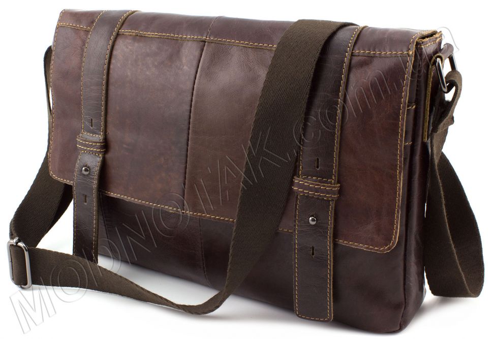 Вінтажна сумка-месенджер коричневого кольору KLEVENT (11532)