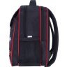 Школьный текстильный рюкзак черного цвета с принтом на два отделения Bagland 55538 - 2