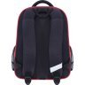 Школьный текстильный рюкзак черного цвета с принтом на два отделения Bagland 55538 - 3