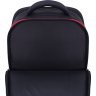 Школьный текстильный рюкзак черного цвета с принтом на два отделения Bagland 55538 - 4