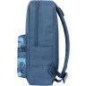 Городской текстильный рюкзак серого цвета с принтом Bagland (55738) - 2