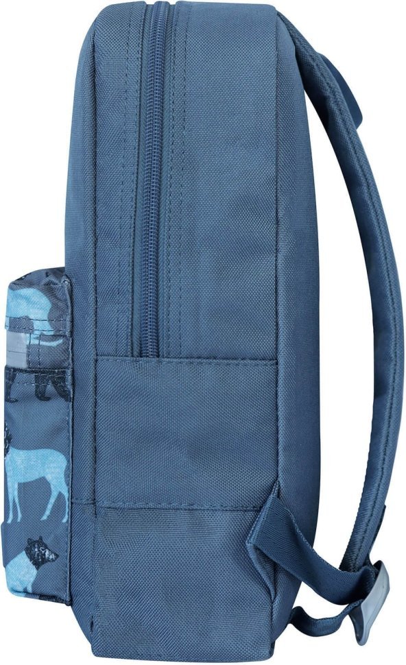 Городской текстильный рюкзак серого цвета с принтом Bagland (55738)