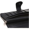 Большой женский кожаный кошелек черного цвета с монетницей Horse Imperial 66238 - 7