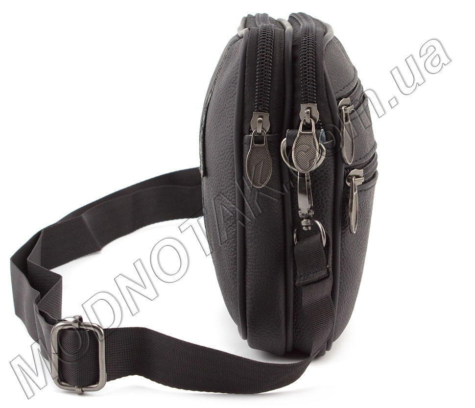 Небольшая кожаная сумочка на пояс и через плечо Leather Collection (10043)