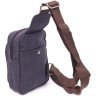 Мужская небольшая сумка-слинг через плечо из плотного текстиля Vintage (2421229)  - 2