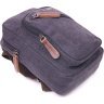 Мужская небольшая сумка-слинг через плечо из плотного текстиля Vintage (2421229)  - 3