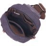 Мужская небольшая сумка-слинг через плечо из плотного текстиля Vintage (2421229)  - 4