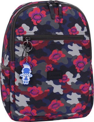 Женский разноцветный рюкзак из текстиля с цветами Bagland (53639)