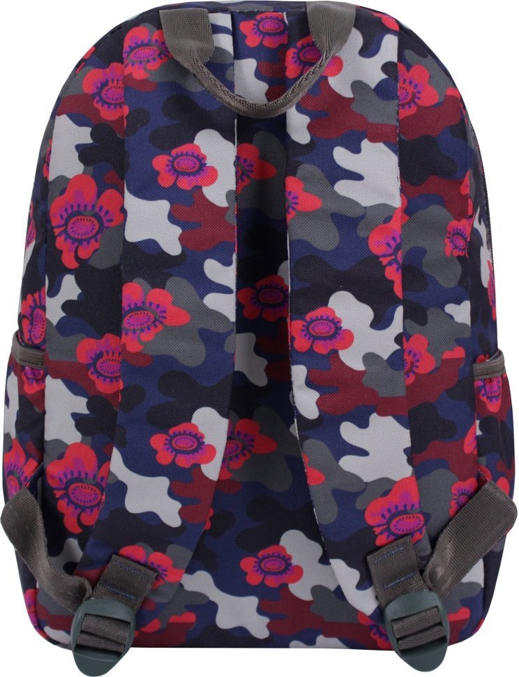 Женский разноцветный рюкзак из текстиля с цветами Bagland (53639)